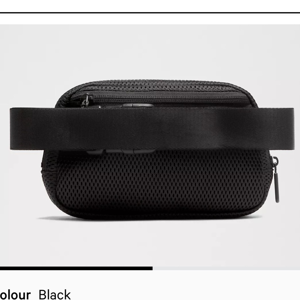 lululemon everywhere belt Bag knit mesh black color one size 1L NWT - Picture 2 of 12